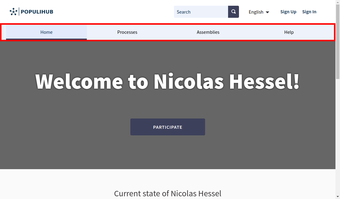 System navigation bar